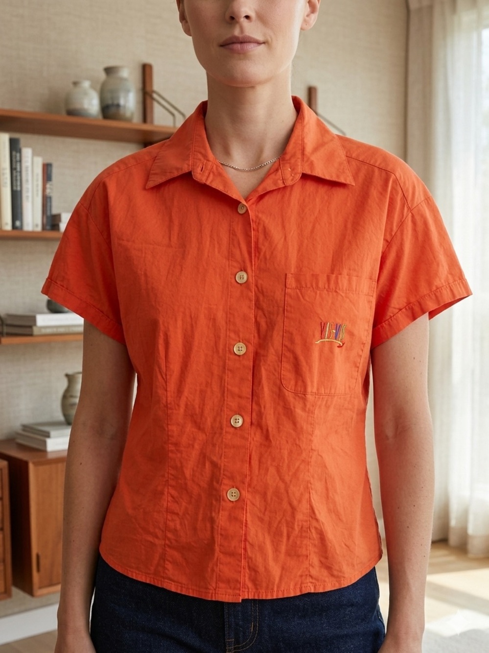 Vintage Vis A Vis by Byblos Button-Down Shirt made in Italy Size 44
